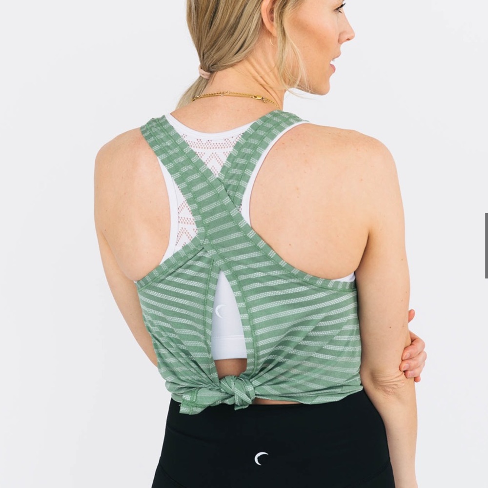 ZYIA Active Forest Nimbus Split Back Tank